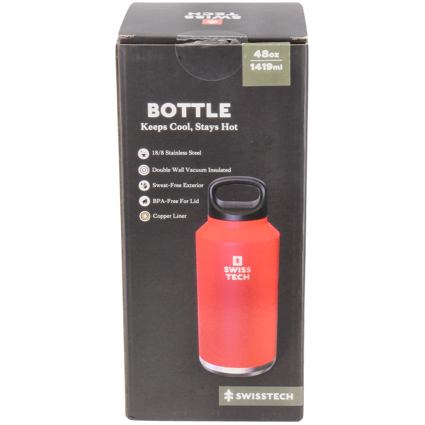 Termoflaske, 1419 ml - Rød