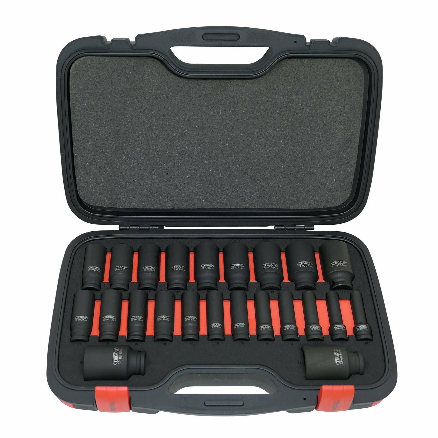 Krafttopsæt, 1/2" - 23 dele, lange