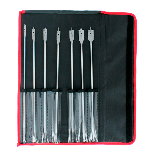 Spadeborsæt 8-22 mm 7 dele, 400 mm L