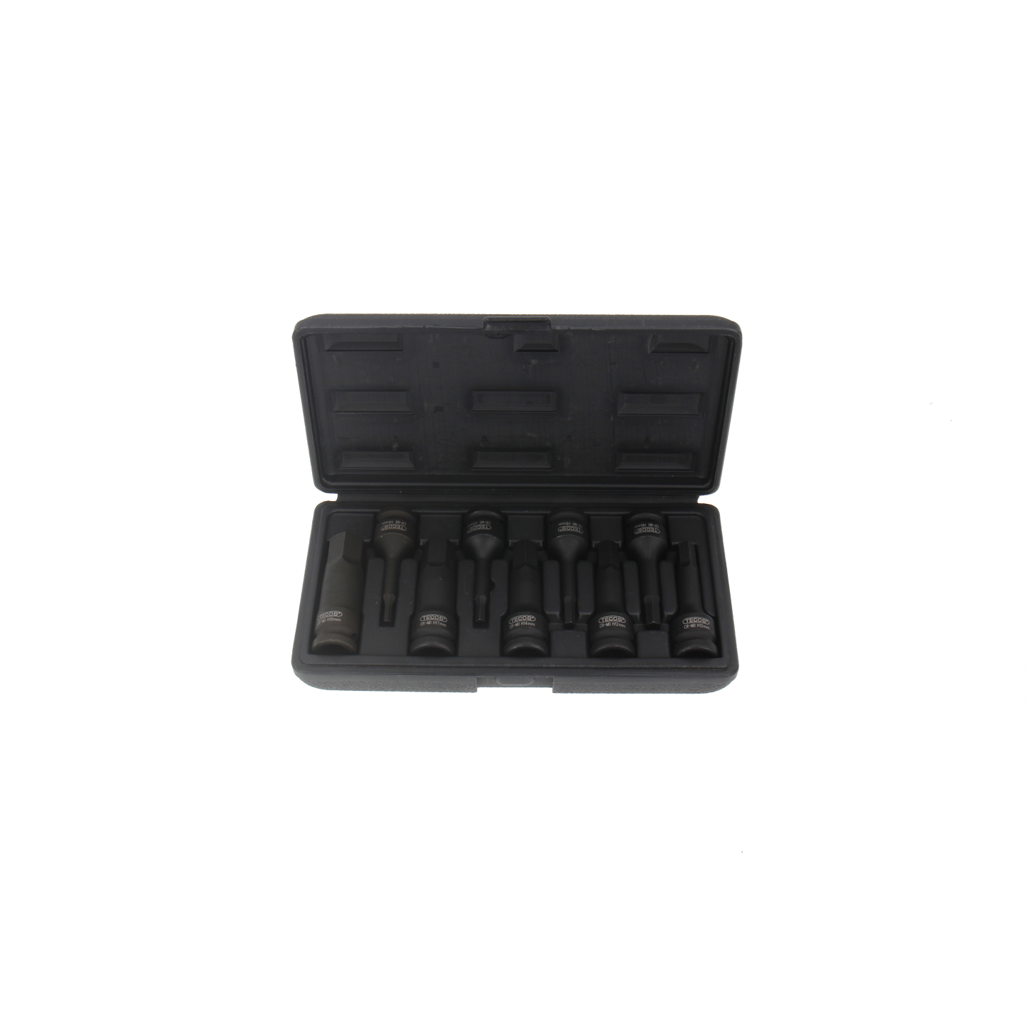 Krafttopsæt Hex 1/2"xL75mm 9 dele