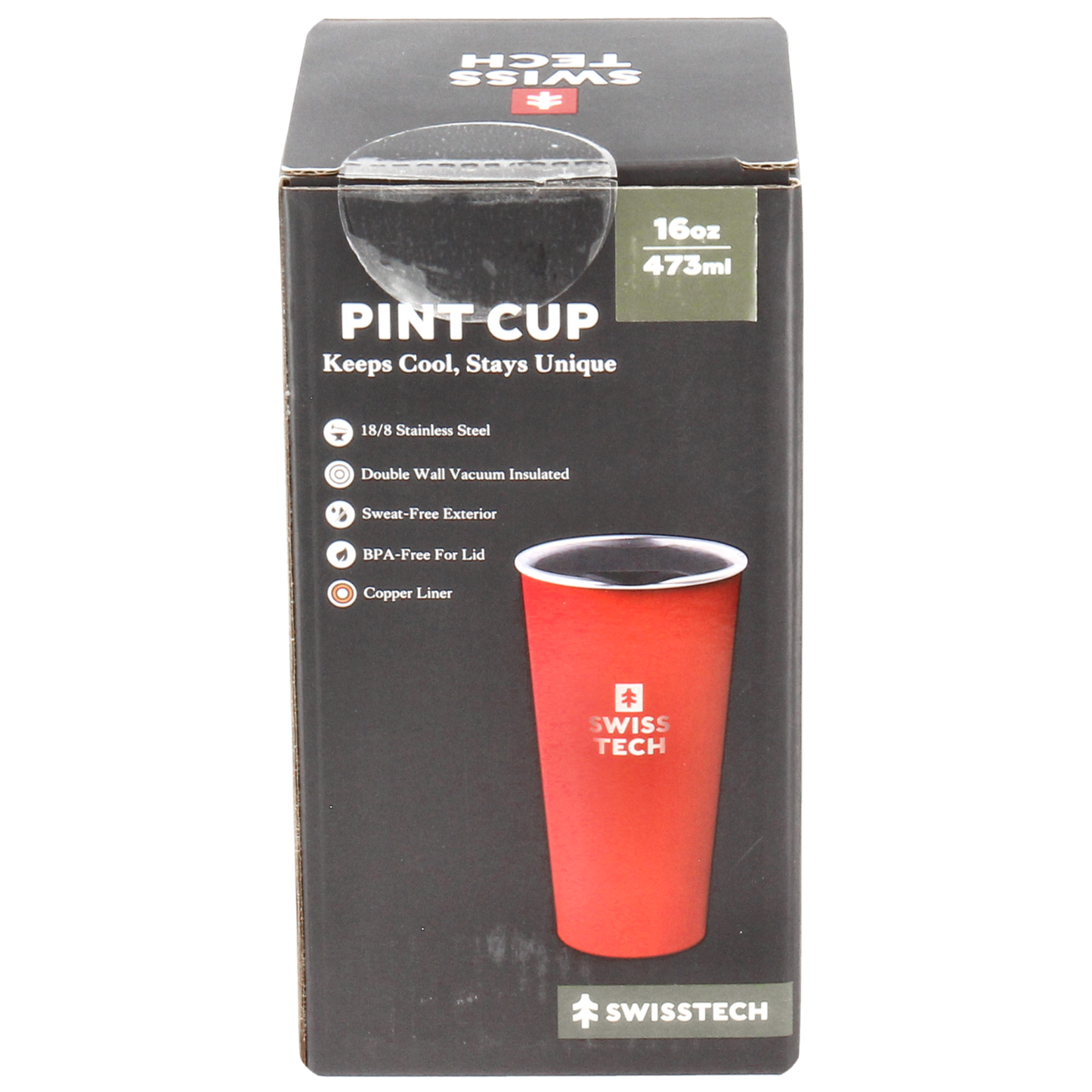 Termokrus "To Go", 473 ml - Rød