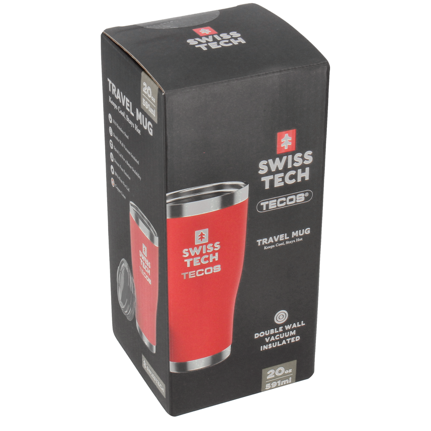 Termokop, 591 ml - Rød