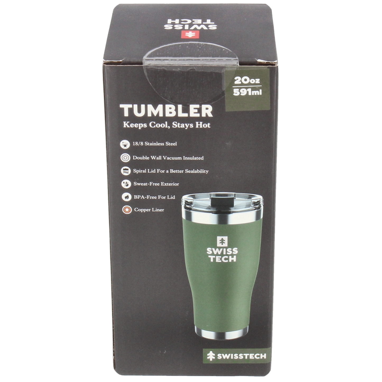 Termokop, 591 ml - Grøn