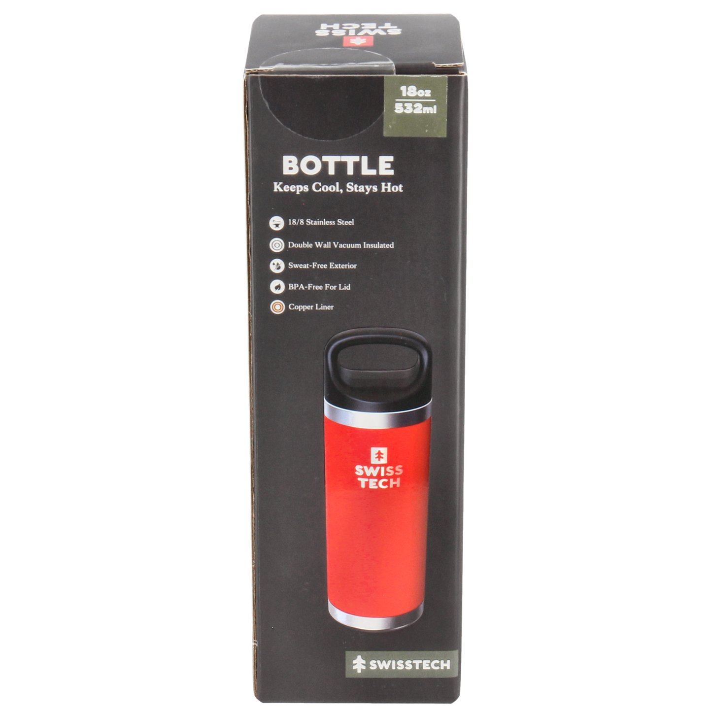 Termoflaske, 532 ml - Rød