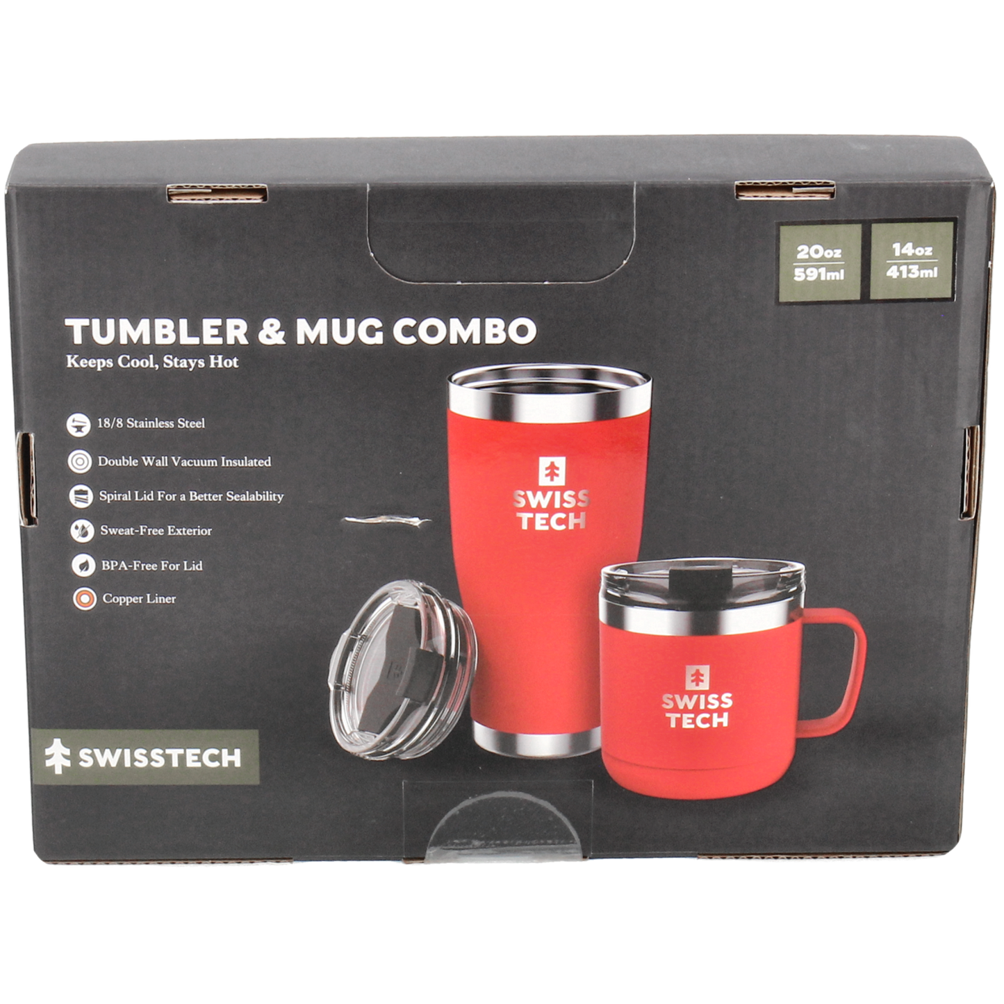 Termokop og termokrus - Rød