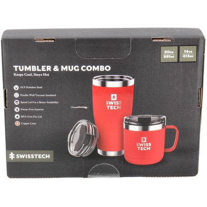 Termokop og termokrus - Rød