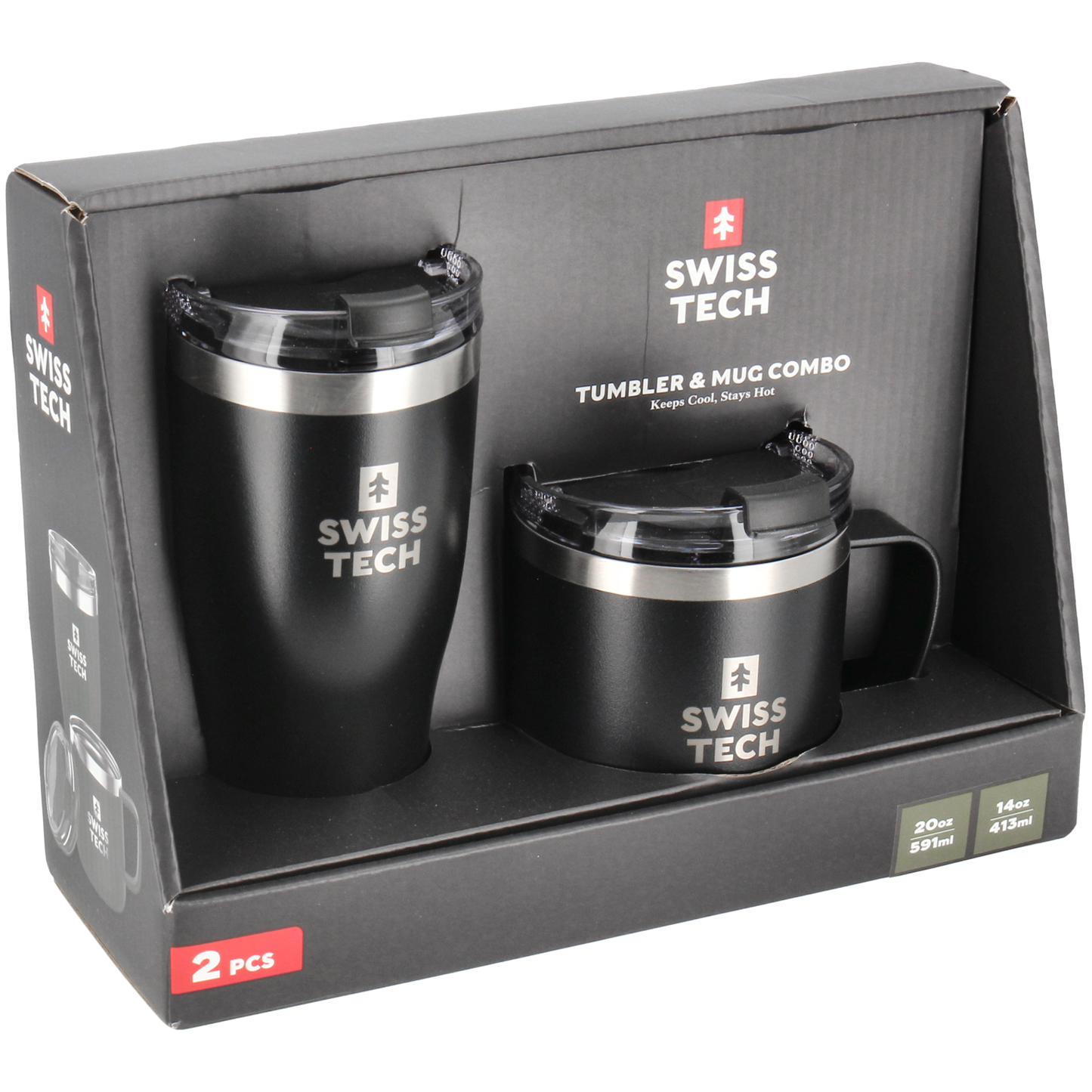 Termokop og termokrus - Sort