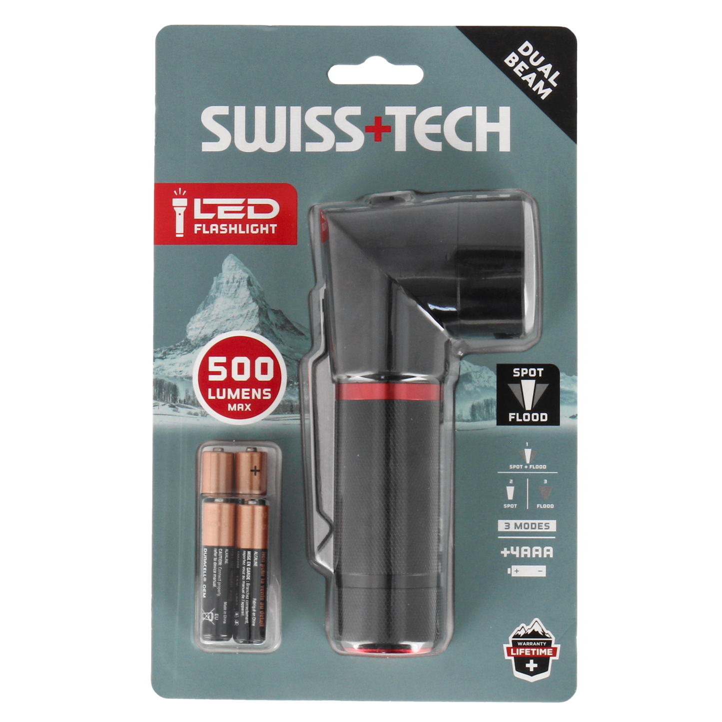 Swivel lygte, 500 LM