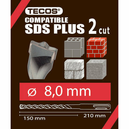 Hammerbor - SDS Plus, 8 × 210 mm, 2-Skær