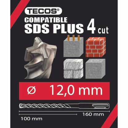 Hammerbor - SDS Plus, 12 × 160 mm, 4-Skær