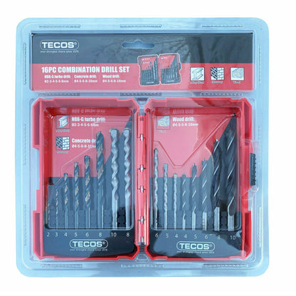 Unikt mixed borsæt, 16 dele