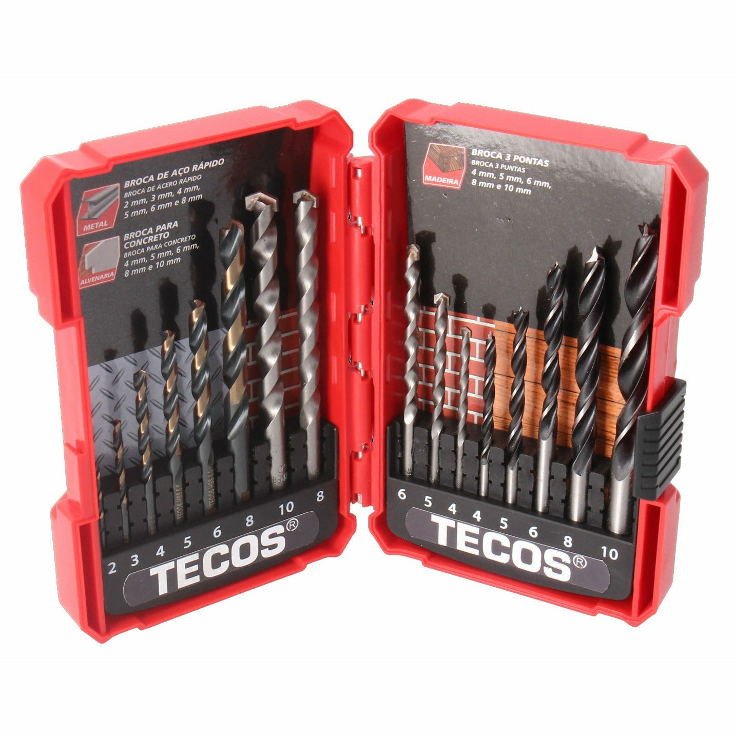 Unikt mixed borsæt, 16 dele