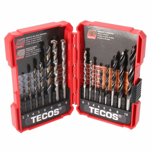 Unikt mixed borsæt, 16 dele