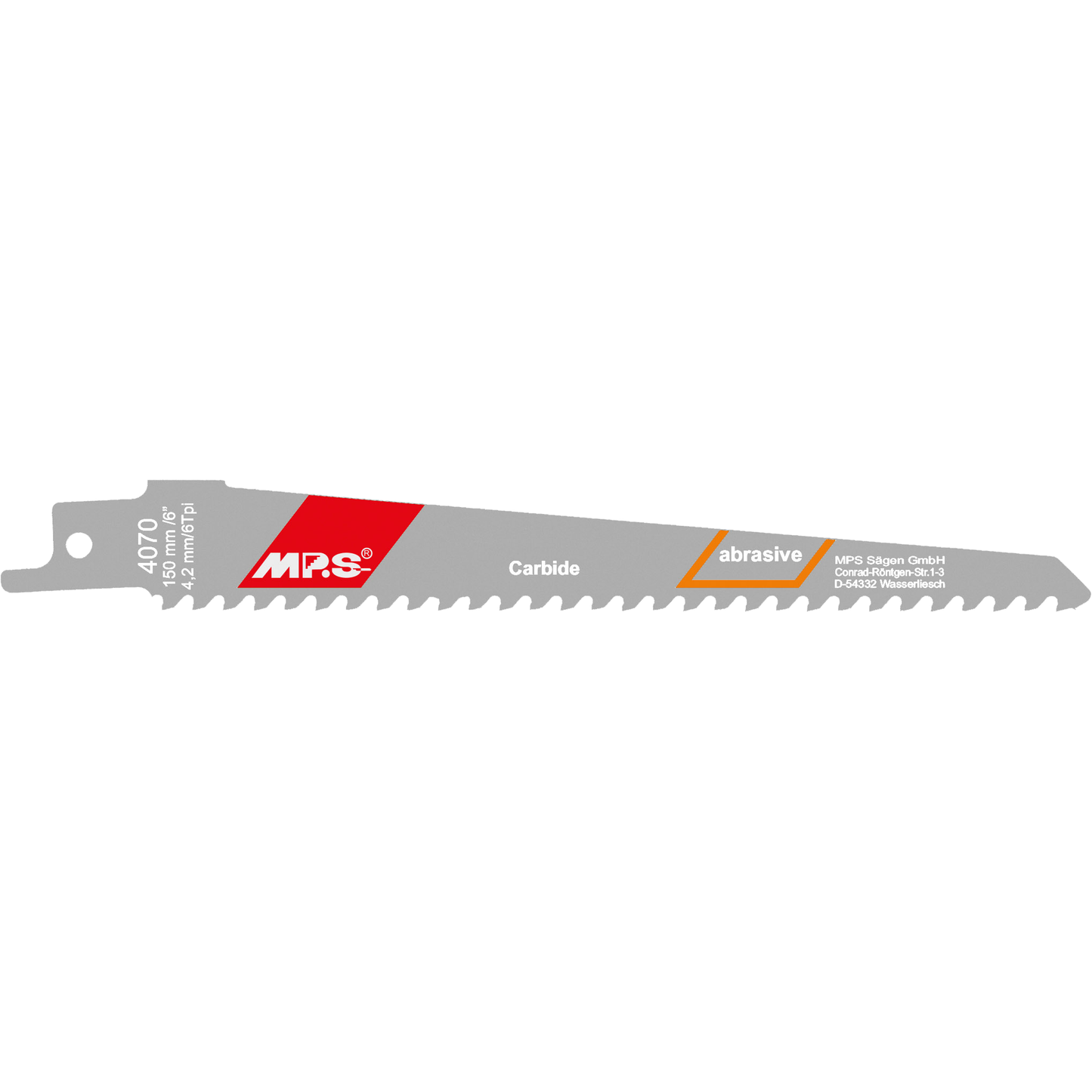 Bajonetsavklinge 4070, 150 mm HM 6 tpi