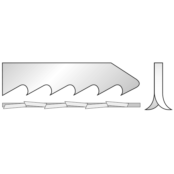 Bajonetsavklinge 4431, 2 stk. 200 mm Bimetal 10 tpi