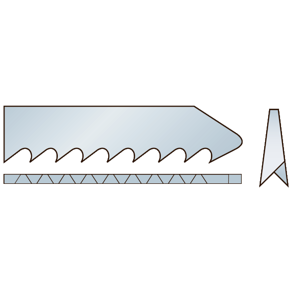 Stiksavklinge 3403-L, 2 stk. 130 mm CrV 6tpi